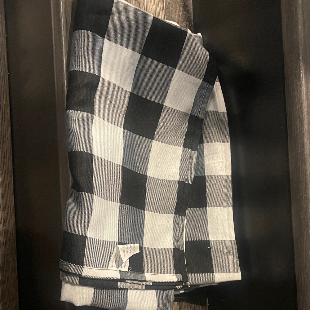Hobby Lobby Black and White Checkered linen